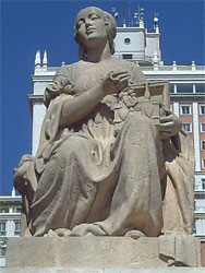 Estatua Dulcinea Plaza de España. Madrid